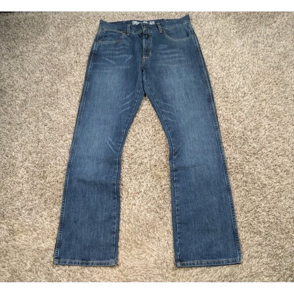 Wrangler Mens Bootcut Jeans in Mens Jeans - Blue - Blue